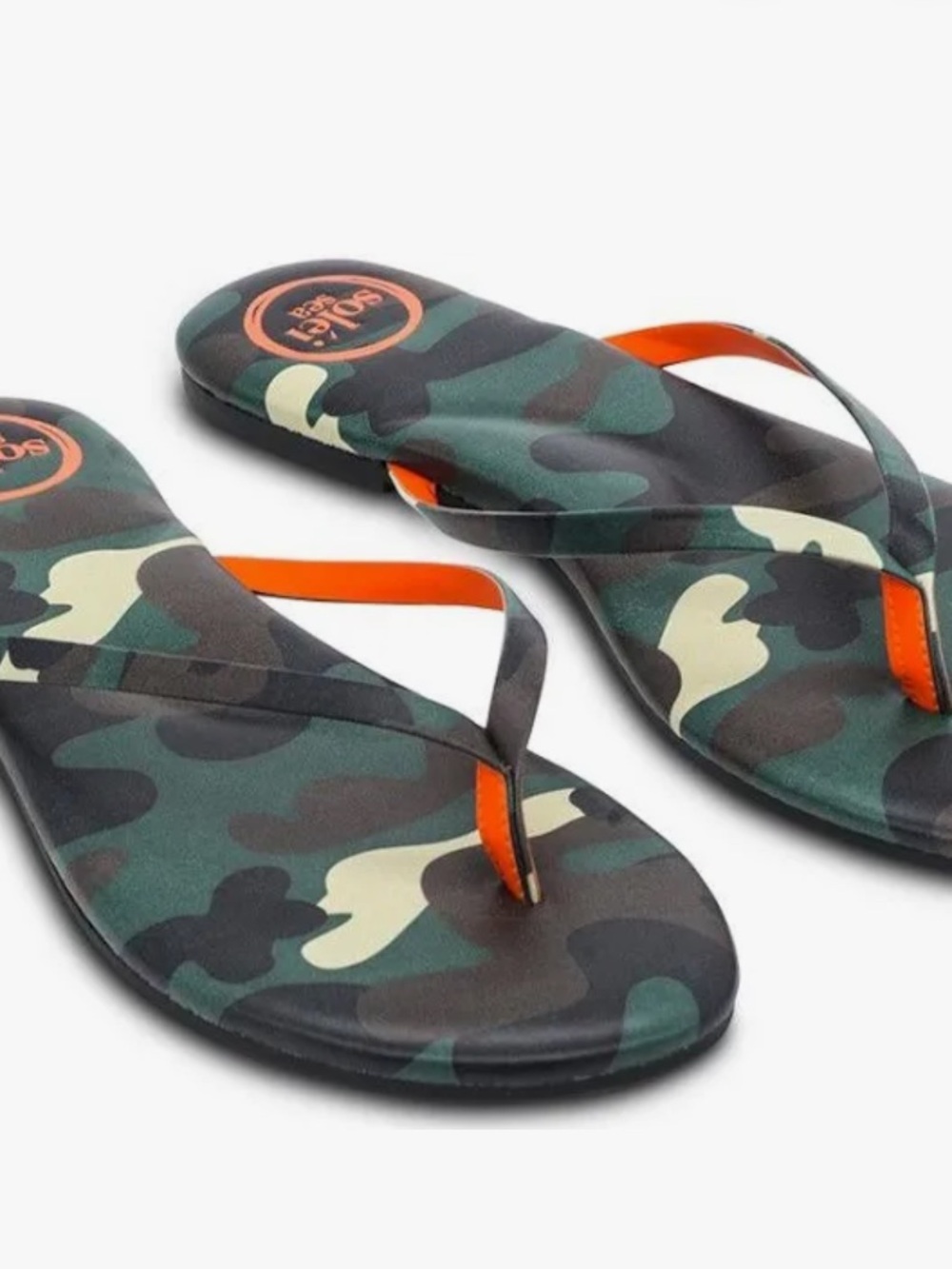 Solei Sea Indie camo flip flops - Picture 3 of 10